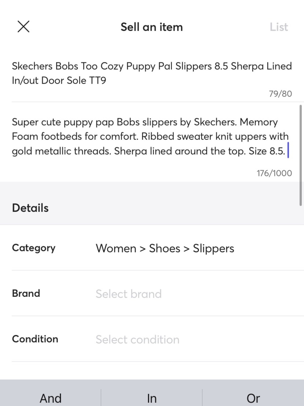 Skechers Bobs Too Cozy Puppy Pal Slippers Ribbed Sweater Knit Metallic Threads - Picture 7 of 7